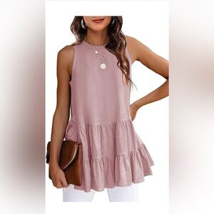 HAEOF Tiered Tank Top – Size Large (NWT)